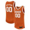 Custom Texas Longhorns Basketball Texas Orange Game Jersey - All Stitched
