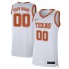 Custom Texas Longhorns Basketball White Game Jersey - All Stitched