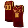 Custom USC Trojans Basketball Cardinal Game Jersey - All Stitched