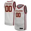 Custom USC Trojans Basketball White Game Jersey - All Stitched