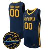 Custom California Golden Bears Basketball Navy Game Jersey w/ ACC Patch - All Stitched