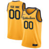 Custom California Golden Bears Basketball Gold Game Jersey - All Stitched