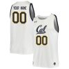 Custom California Golden Bears Basketball White Performance Jersey - All Stitched