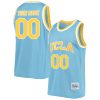 Custom UCLA Bruins Basketball Light Blue Alumni Jersey - All Stitched