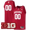 Custom Indiana Hoosiers Basketball Crimson Game Jersey w/ B1G Patch - All Stitched