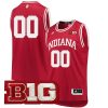 Custom Indiana Hoosiers Basketball Crimson Jersey w/ B1G Patch - All Stitched
