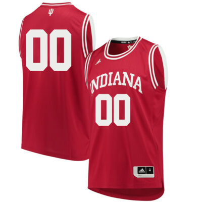 Custom Indiana Hoosiers Basketball Crimson Jersey - All Stitched
