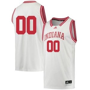 Custom Indiana Hoosiers Basketball White Game Jersey - All Stitched