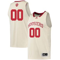 Custom Indiana Hoosiers Basketball Cream Game Jersey - All Stitched