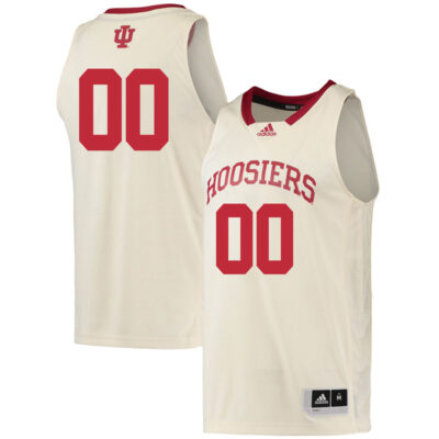 Custom Indiana Hoosiers Basketball Cream Game Jersey - All Stitched