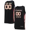 Custom Florida State Seminoles Basketball Black Game Jersey - All Stitched