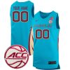 Custom Florida State Seminoles Basketball Turquoise Game Jersey w/ ACC Patch - All Stitched