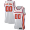 Custom Clemson Tigers Basketball White Retro Jersey - All Stitched