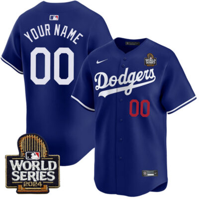 Custom Los Angeles Dodgers Royal Blue Alternate Limited Jersey - All Stitched