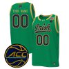 Custom Notre Dame Fighting Irish Basketball Irish Green Game Jersey w/ ACC Patch - All Stitched