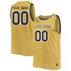 Custom Notre Dame Fighting Irish Basketball Gold Jersey - All Stitched