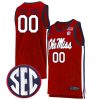 Custom Ole Miss Rebels Basketball Red Game Jersey - All Stitched