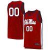 Custom Ole Miss Rebels Basketball Red Game Jersey - All Stitched