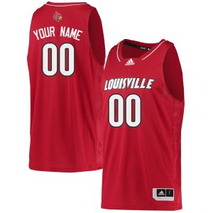 Custom Louisville Cardinals Basketball Red Game Jersey - All Stitched
