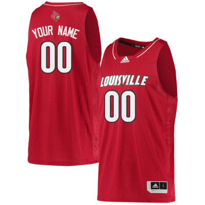 Custom Louisville Cardinals Basketball Red Game Jersey - All Stitched