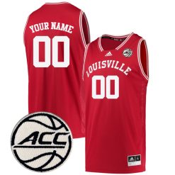 Custom Louisville Cardinals Basketball Red Reverse Retro Jersey - All Stitched
