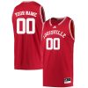 Custom Louisville Cardinals Basketball Red Reverse Retro Jersey - All Stitched