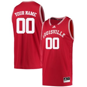 Custom Louisville Cardinals Basketball Red Reverse Retro Jersey - All Stitched