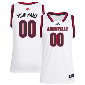 Custom Louisville Cardinals Basketball White Retro Jersey - All Stitched