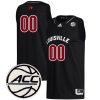 Custom Louisville Cardinals Basketball Black Jersey w/ ACC Patch - All Stitched