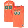 Custom Miami Hurricanes Basketball Orange Game Jersey - All Stitched