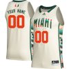 Custom Miami Hurricanes Basketball Khaki Honoring Black Excellence Jersey - All Stitched