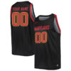 Custom Maryland Terrapins Basketball Black Game Jersey - All Stitched