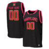 Custom Maryland Terrapins Basketball Black Jersey - All Stitched
