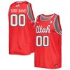 Custom Utah Utes Basketball Red Throwback Jersey - All Stitched