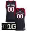 Custom Rutgers Scarlet Knights Basketball Black Jersey - All Stitched