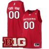 Custom Rutgers Scarlet Knights Basketball Scarlet Jersey - All Stitched