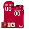 Custom Rutgers Scarlet Knights Basketball Scarlet Home Jersey - All Stitched