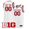 Custom Rutgers Scarlet Knights Basketball White Away Jersey - All Stitched
