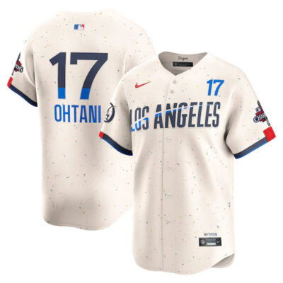 Shohei Ohtani Los Angeles Dodgers 2024 World Series Champions City Connect Jersey - All Stitched