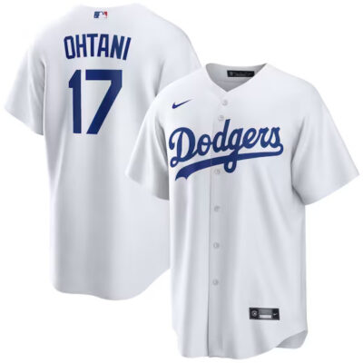 Alternative view of Shohei Ohtani LA Dodgers White Game Stitched Jersey