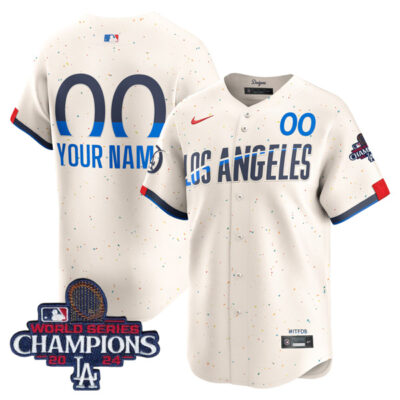 Custom Los Angeles Dodgers Cream City Connect Limited Jersey - All Stitched
