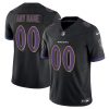 Custom Baltimore Ravens Black Vapor F.U.S.E Limited Jersey - All Stitched