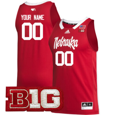 Custom Nebraska Cornhuskers Basketball Scarlet Game Jersey - All Stitched