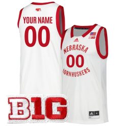 Custom Nebraska Cornhuskers Basketball White Game Jersey - All Stitched