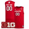 Custom Nebraska Cornhuskers Basketball Scarlet Jersey - All Stitched