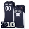 Custom Penn State Nittany Lions Basketball Navy Game Jersey - All Stitched