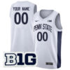 Custom Penn State Nittany Lions Basketball White Game Jersey - All Stitched