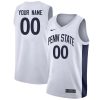 Custom Penn State Nittany Lions Basketball White Game Jersey - All Stitched