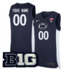 Custom Penn State Nittany Lions Basketball Navy Jersey - All Stitched