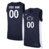 Custom Penn State Nittany Lions Basketball Navy Jersey - All Stitched
